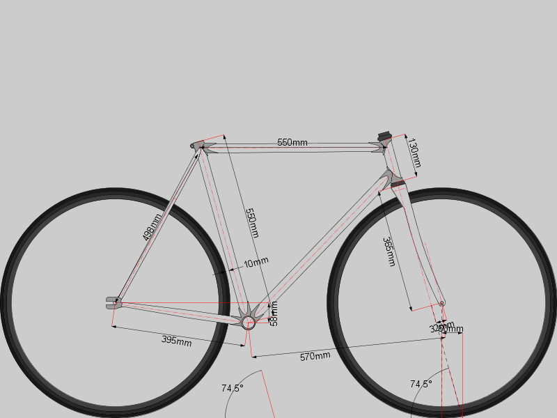 Prototype V1.0 Lugged Track frame