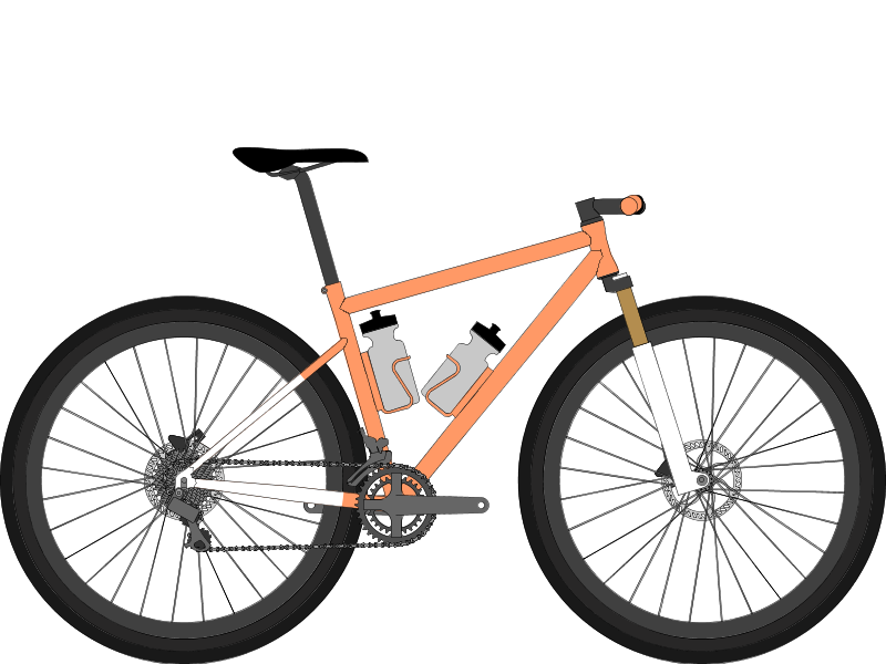S Bikes Orange cream MTB machine