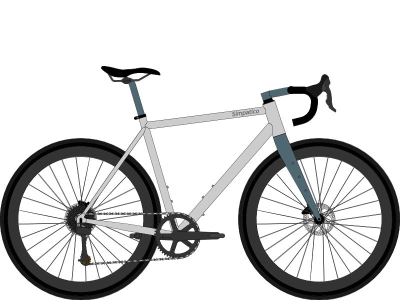 Simpatico Crux Ti ACR Rawblue Simpatico Crux Ti ACR Rawblue