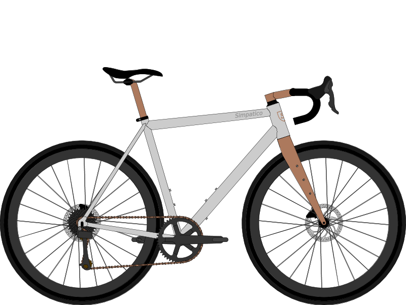 Simpatico Crux Ti ACR Rawcopper